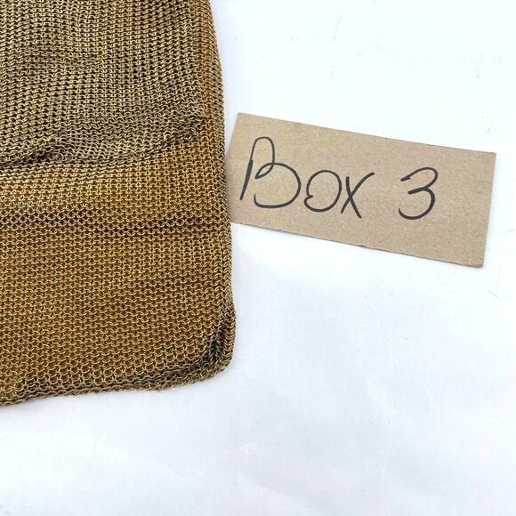 Whiting & Davis by Leo Narducci Vintage 1960 Mesh Gold Color Shoulder Bag - Picture 11 of 11